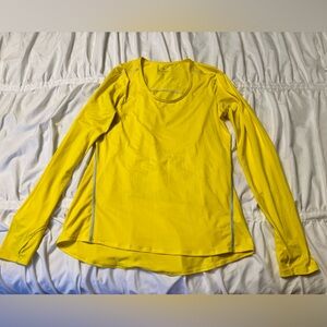 Athleta Vibrant Yellow Long Sleeve Top